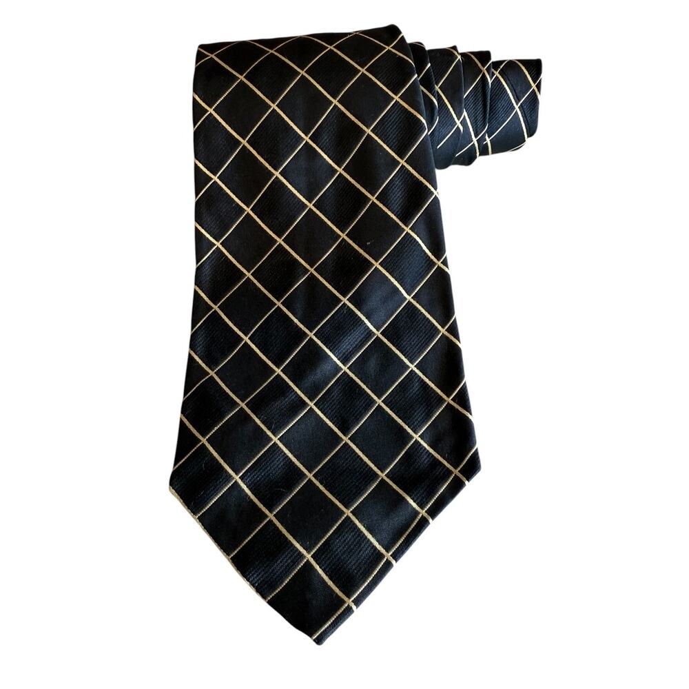 Polo Ralph Lauren Neiman Marcus Vintage Silk Tie Navy Blue